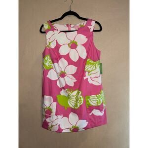 Lilly Pulitzer Worth She’s a Piston Resort vacation Hippie Hotty Pink Dress